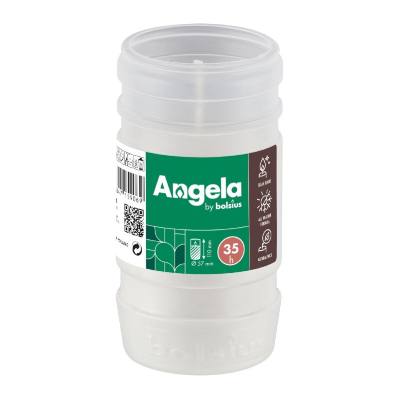 Set 7 x Candela Rezerva Nr.2 DNI, Bolsius, Alb, 35 Ore