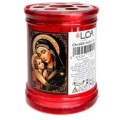 Set 7 x Candela Rosie, Italia, cu Capac Anti-Vant