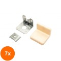 Set 7 x Coltar Suspendare + Capac Plastic Bej  Premium