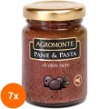 Set 7 x Crema din Masline Negre Simpla Agromonte Pane E Pasta 200 g