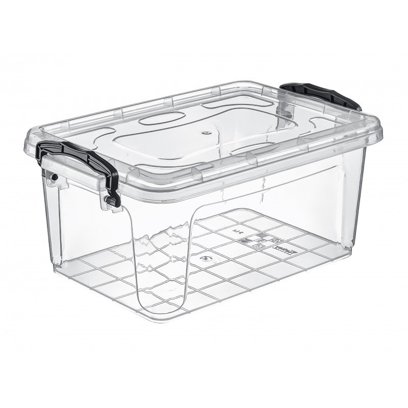 Set 7 x Cutie pentru Alimente, din Plastic, cu Capac, 1.75 l, Tuffex TP542