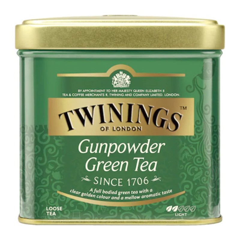Set 7 x Cutii Ceai Verde Gunpowder Cutie Metal Twining, 100 g