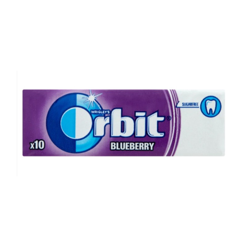 Set 7 x Guma de Mestecat Orbit Blueberry, Coacaze, 14 g