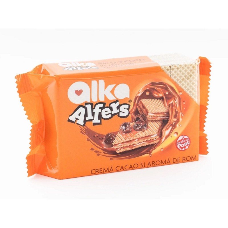 Set 7 x Napolitane cu Crema de Cacao si Rom Alfers, 100 g