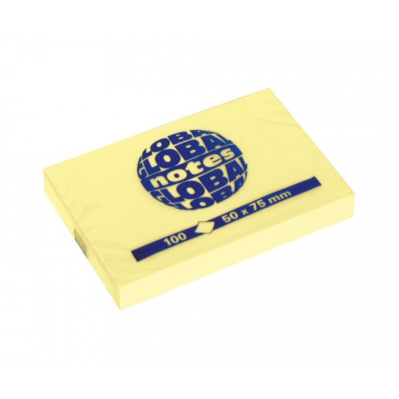 Set 7 x Notite Autoadezive, Spree, Galben Pastel, 100 File, 50 x 75 mm