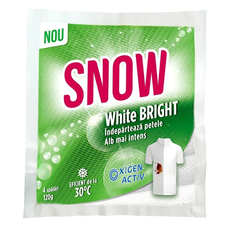 Set 7 x Pudra pentru Indepartarea Petelor Snow White Bright,120 g