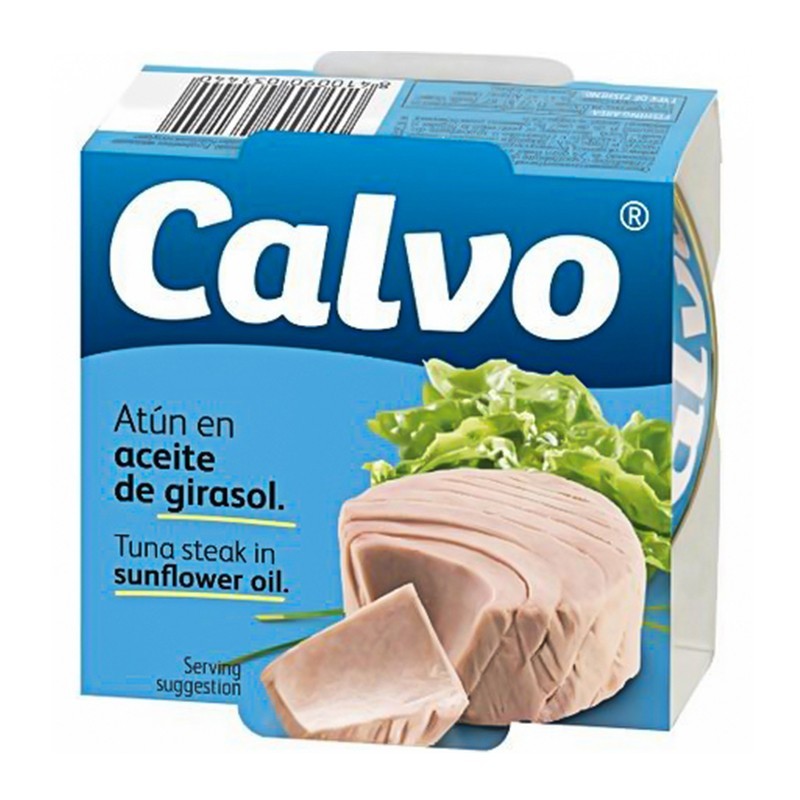 Set 7 x Ton in Ulei Floarea Soarelui Bucati Calvo 160 g