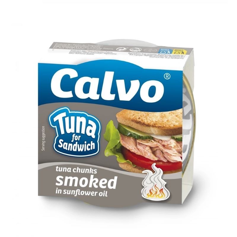 Set 7 x Ton pentru Sandvis Afumat Calvo 142 g