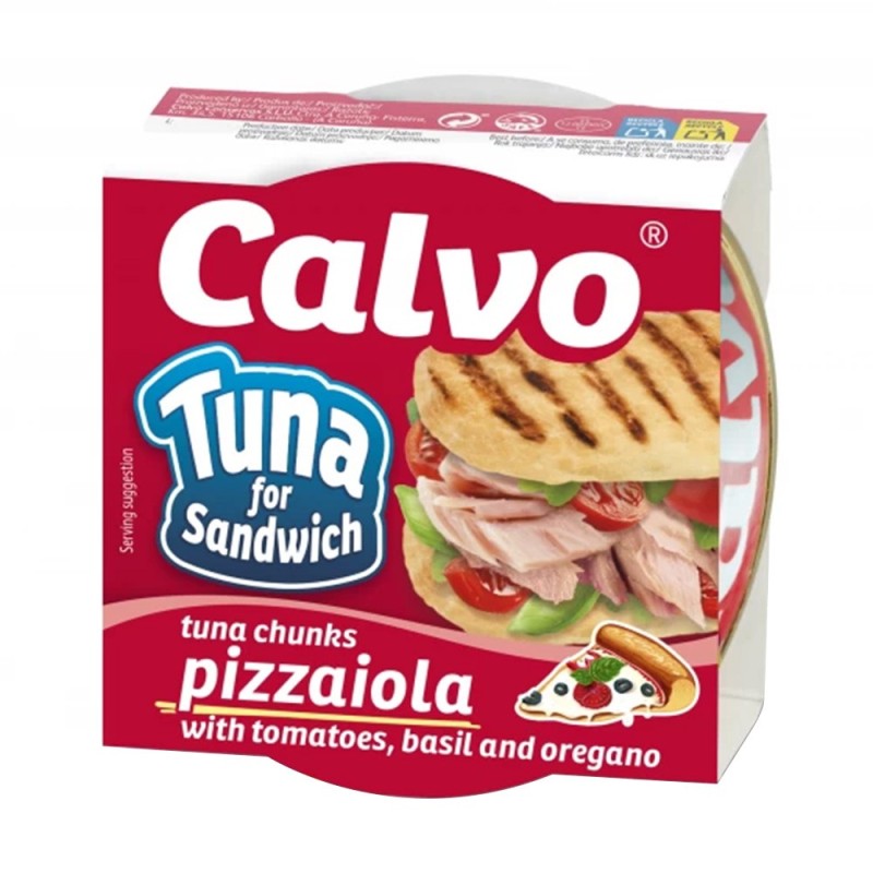Set 7 x Ton pentru Sandvis Pizzaiola Calvo, 142 g