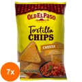 Set 7 x Tortilla Chips Cheese, Chipsuri fara Gluten, Old El Paso 185 g