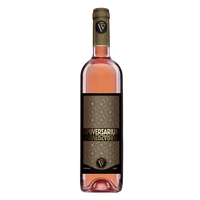 Set 7 x Vin Rose Sarica Aniversarium, Demisec, 0.75 l
