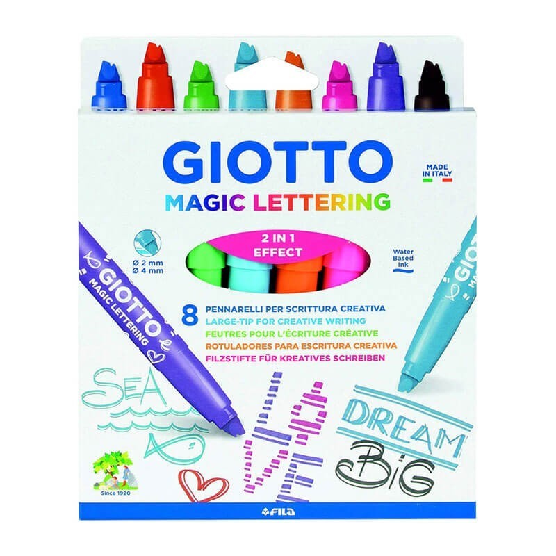 Set 8 Carioci Magic Lettering Giotto