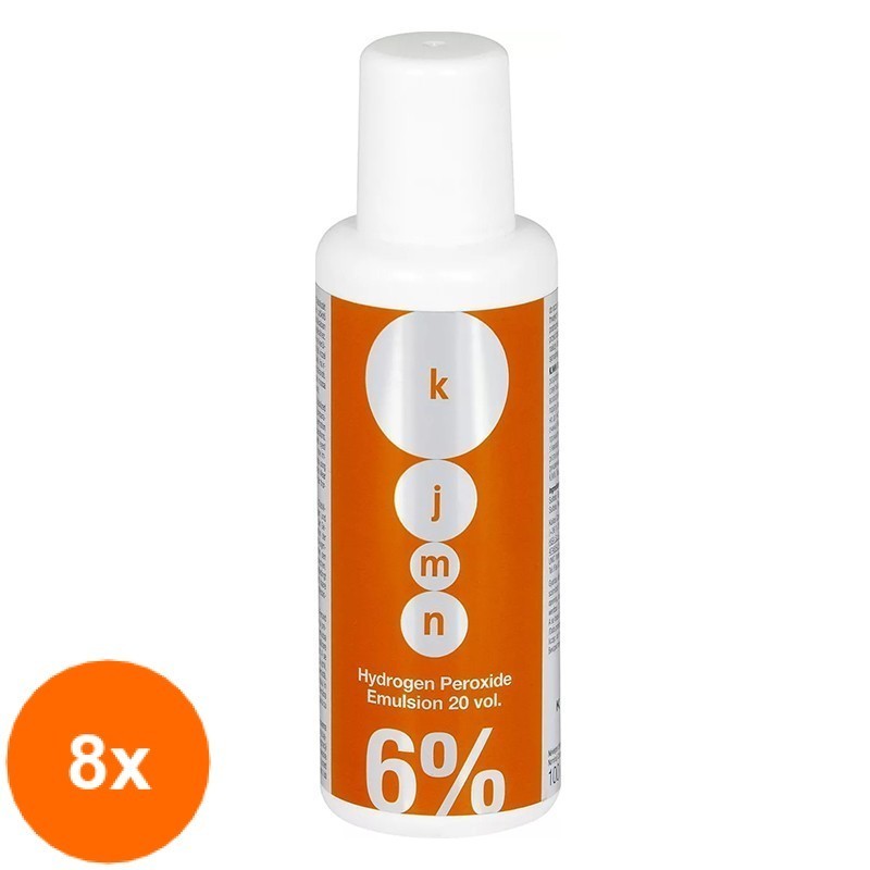 Set 8 x 100 ml Emulsie Oxidanta Crema Kallos KJMN 6 %, 20 Vol