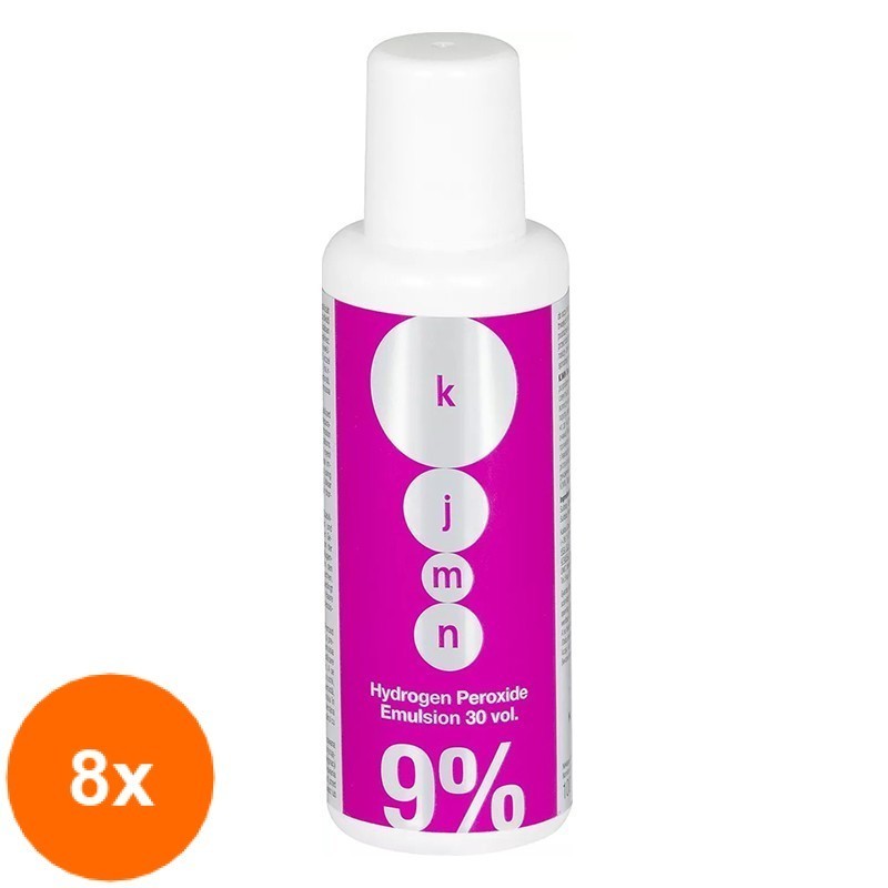 Set 8 x 100 ml Emulsie Oxidanta Crema Kallos KJMN 9 %, 30 Vol