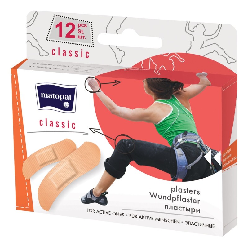 Set 8 x 12 Plasturi Classic Bella