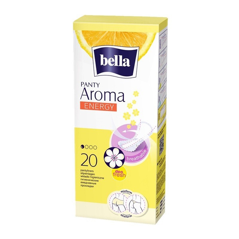 Set 8 x 20 Absorbante Zilnice Panty Aroma Energy Bella