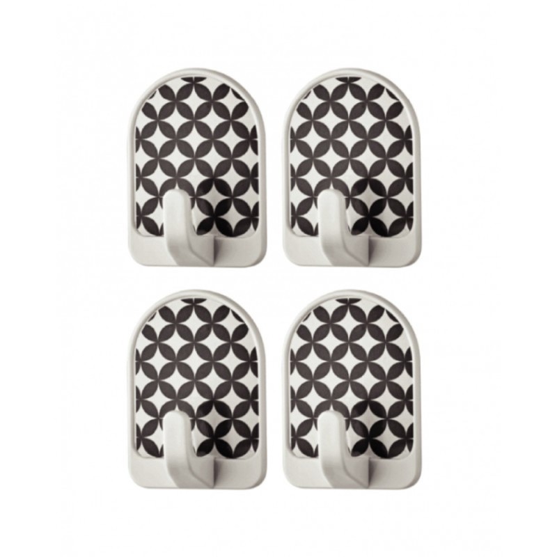 Set 8 x 4 Agatatoare Autoadezive Qlux, din Plastic