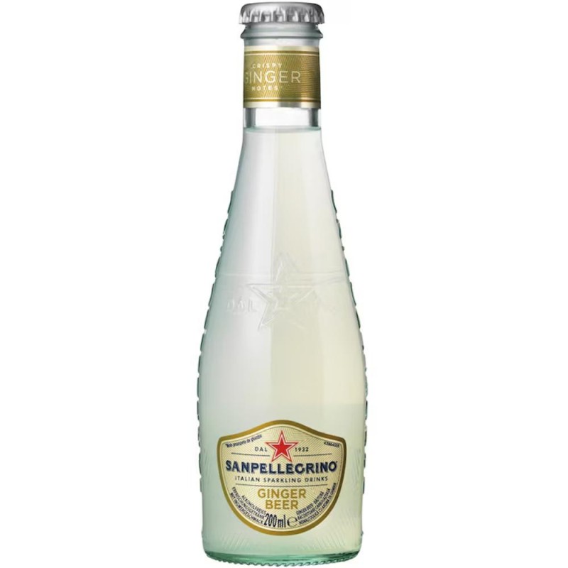 Set 8 x Bautura Racoritoare San Pellegrino Ginger Beer, Sticla, 0.2 l