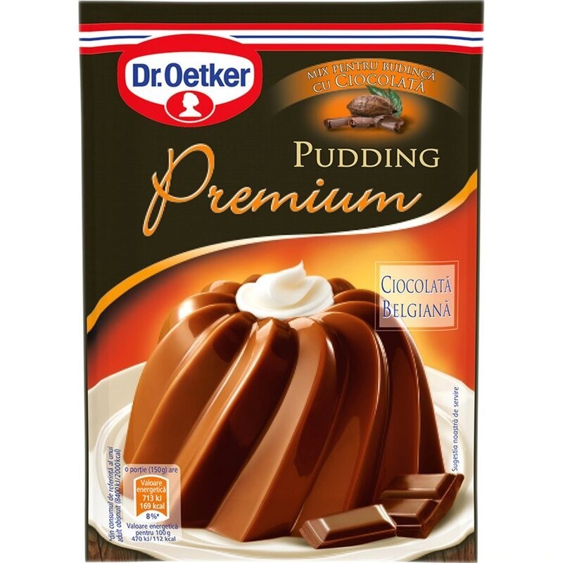 Set 8 x Budinca Premium Dr. Oetker Ciocolata Belgiana 51 g