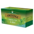 Set 8 X Ceai Verde cu Aroma Menta Twinings 25 x 1.5 g