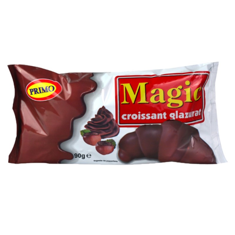 Set 8 x Croissant cu Ciocolata Glazurat Magic, 90 g