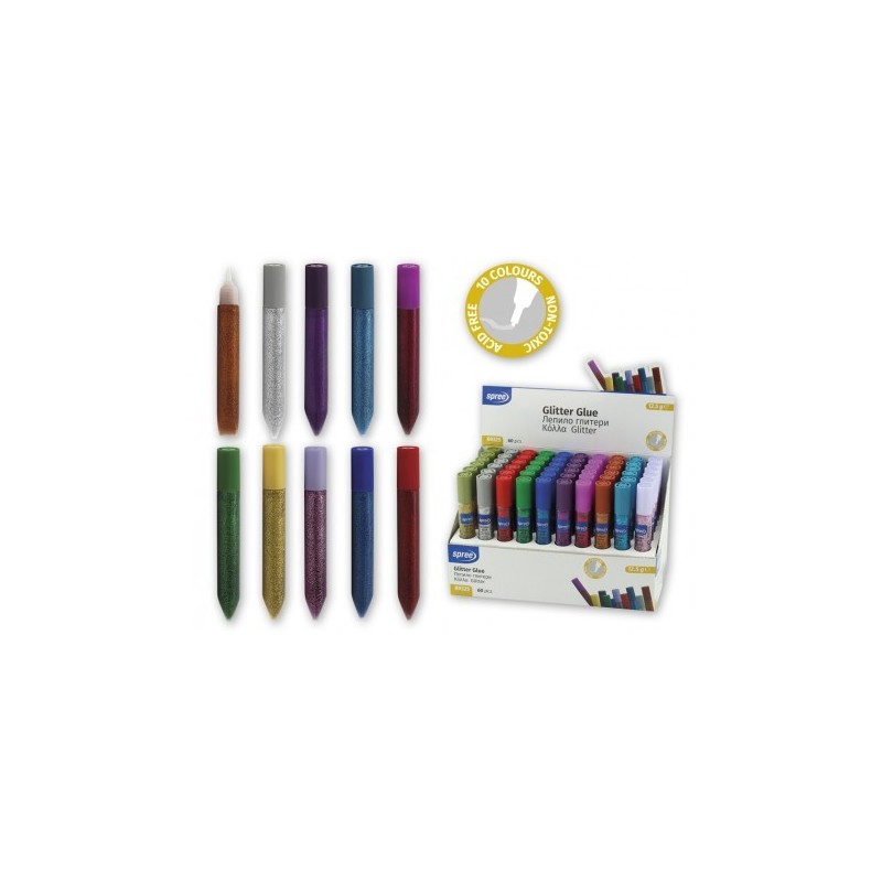 Set 8 x Lipici Glitter 12.5 g, Spree