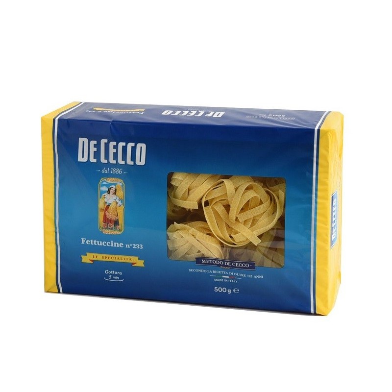 Set 8 x Paste Nidi Semola Fettuccine De Cecco 500 g