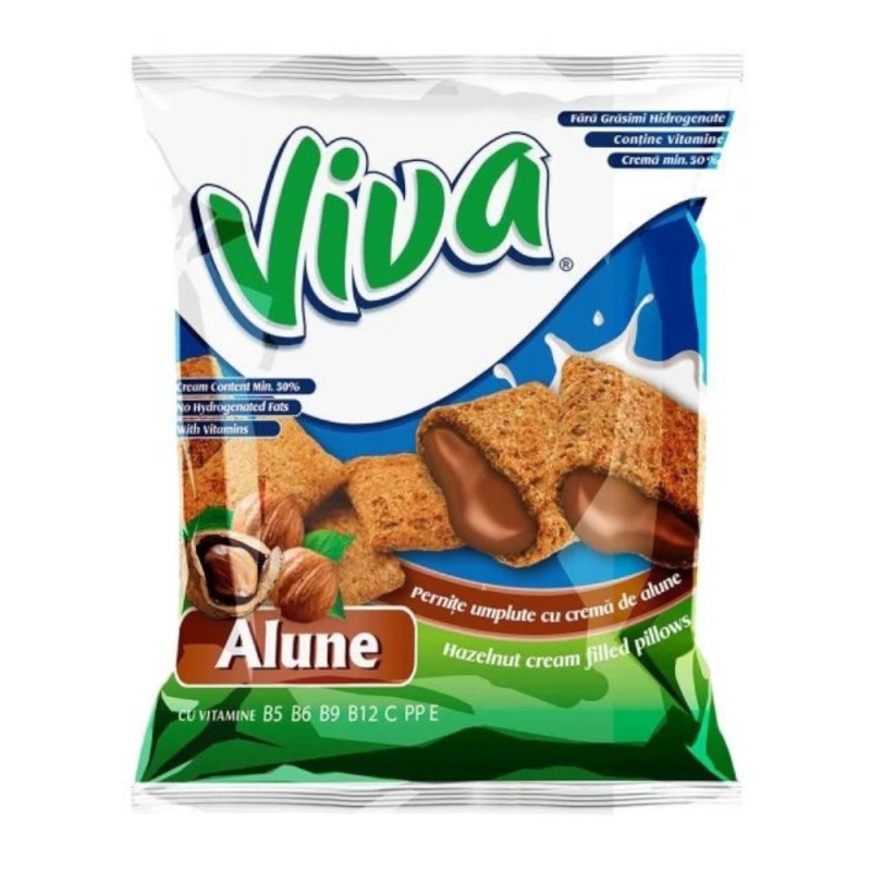Set 8 x Pernite Umplute cu Crema de Alune, Viva, 200 g