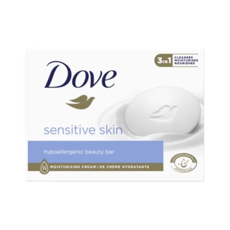 Set 8 x Sapun Crema Dove Piele Sensibila, 90 g
