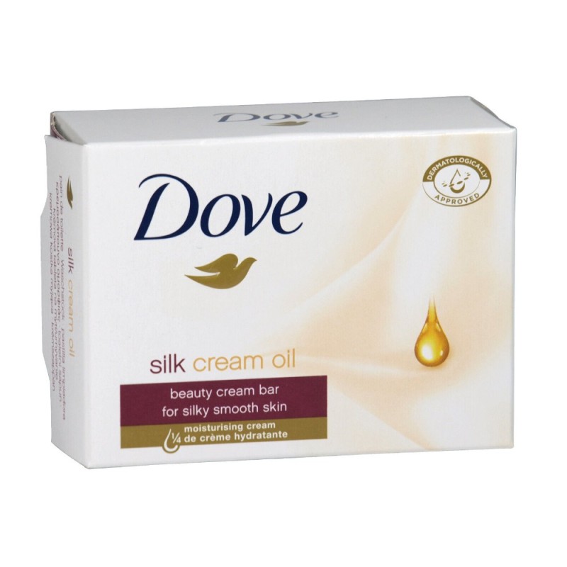 Set 8 x Sapun Solid Dove Silk Cream Oil, 90 g