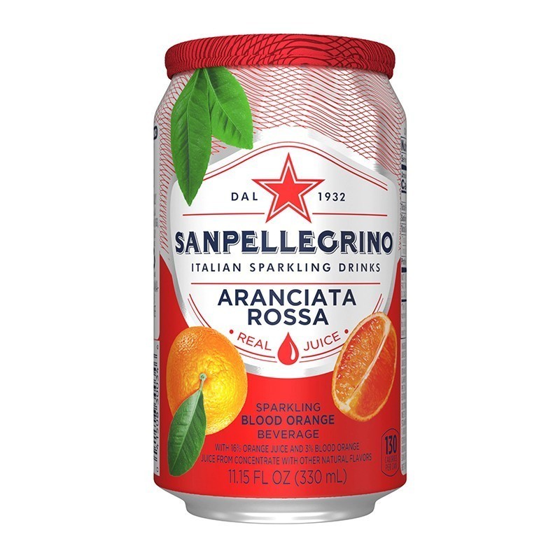 Set 8 x Suc de Portocale Rosii San Pellegrino Aranciata Rossa, Doza, 0.33 l