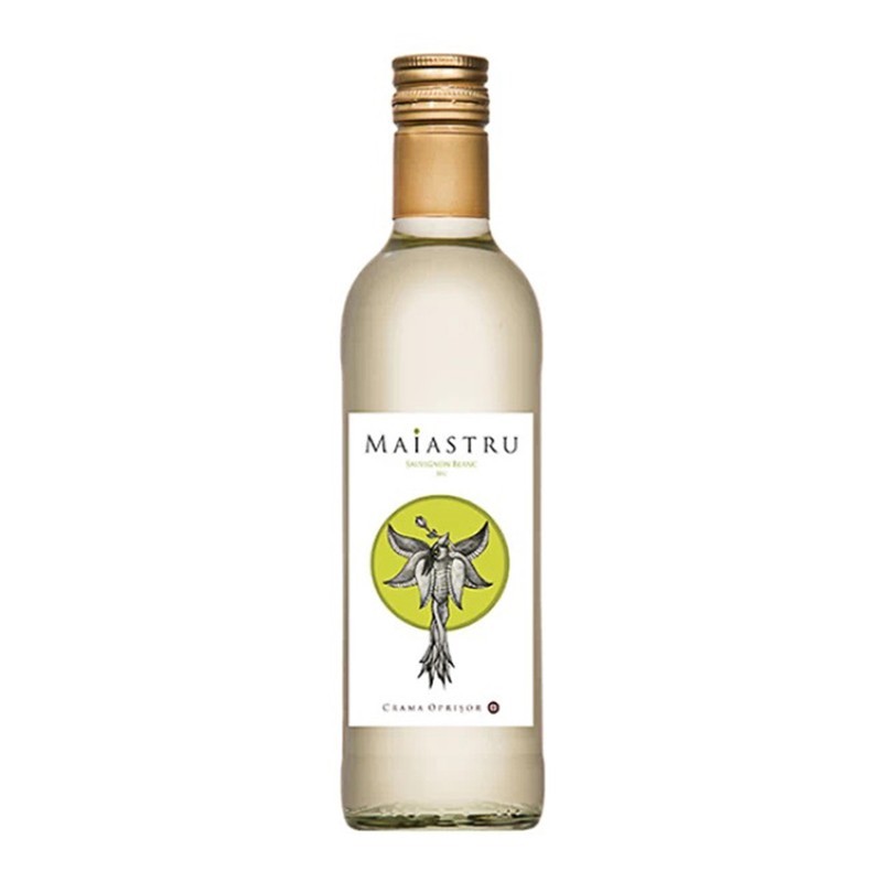 Set 8 x Vin Maiastru Crama Oprisor Sauvignon Blanc, Alb Sec 0.25 l