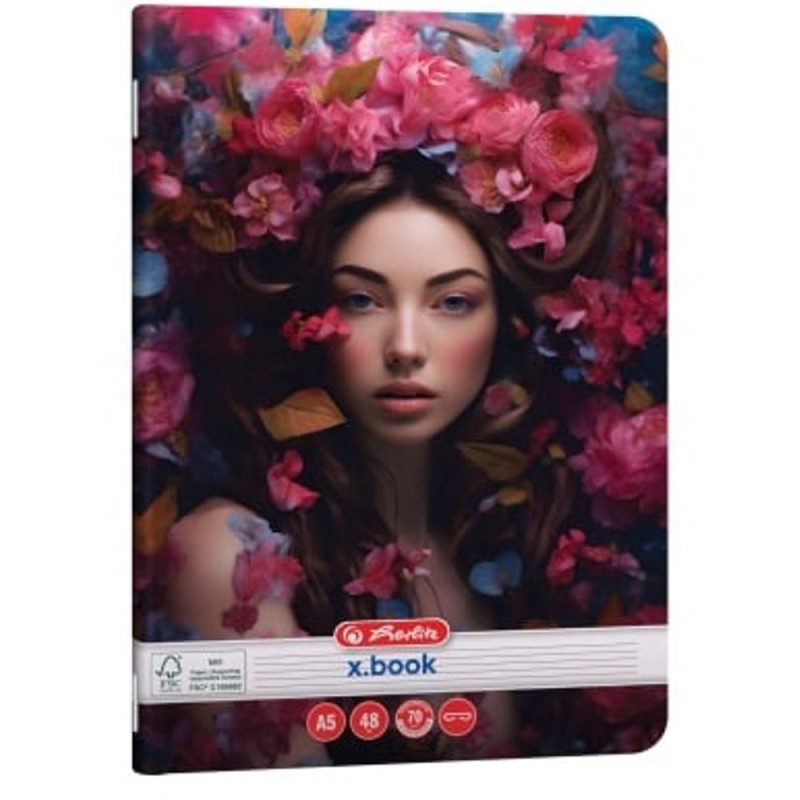 Set 80 x Caiet A5 Dictando, 48 de File, Model Beauty, Herlitz