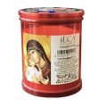 Set 9 x Candela cu Capac Anti-Vant Italia, Rosie, 25 Ore