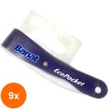 Set 9 x Mini Periuta de Dinti Plianta, Banat EcoPocket, Diverse Culori