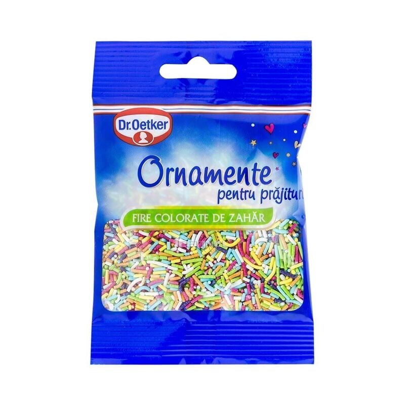 Set 9 x Ornamente Dr. Oetker Fire Colorate Zahar 30 g