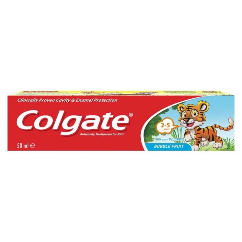 Set 9 x Pasta de Dinti Colgate Junior 2-5 Ani Bubble Fruit, 50 ml
