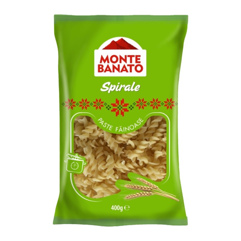 Set 9 x Paste Spirale fara Ou, Monte Banato, 400 g