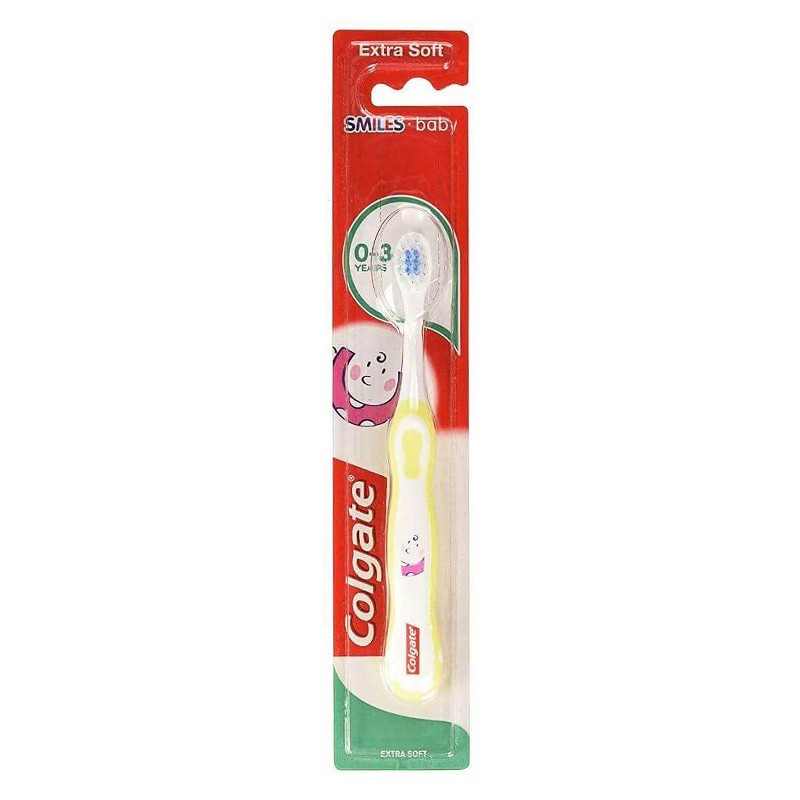 Set 9 x Periuta de Dinti pentru Copii Colgate Smiles, Varsta 0-3 Ani, cu Peri Foarte Moi