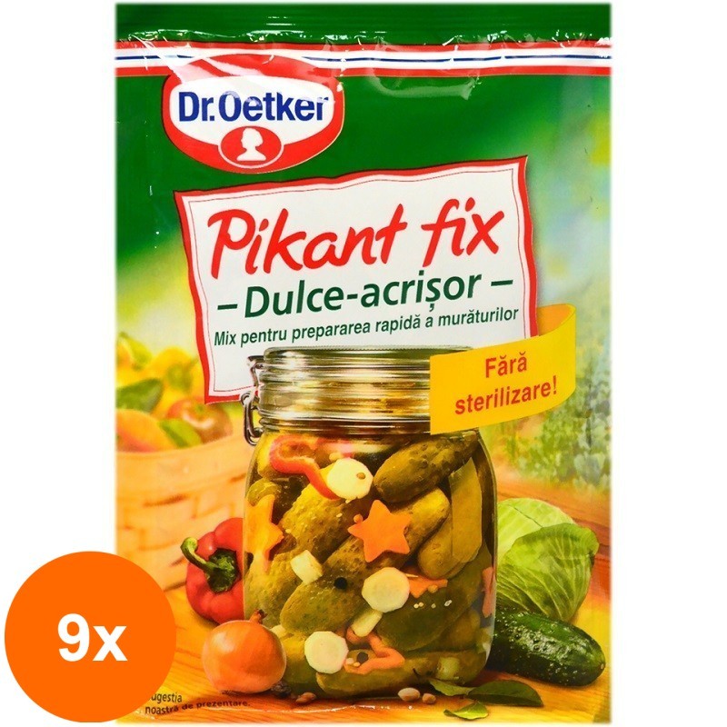 Set 9 x Pikant Fix Dr. Oetker Dulce Acrisor 100 g