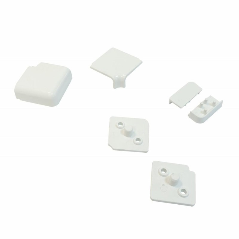Set Accesorii Orizontale Inaltator Blat Rectangular, Finisaj Alb