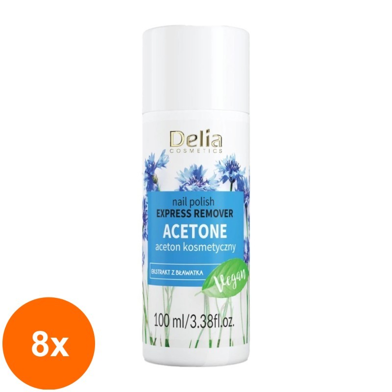 Set Acetona Delia, 8 Bucati x 100 ml