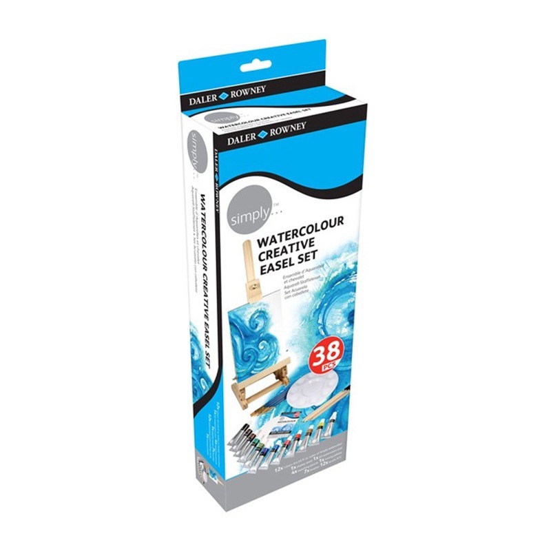 Set Acuarela si Sevalet Simply Daler Rowney