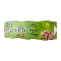 Set Alternativa Vegana la Carne de Ton, Callipo So Veg, 3 buc x 70 g (210 g)