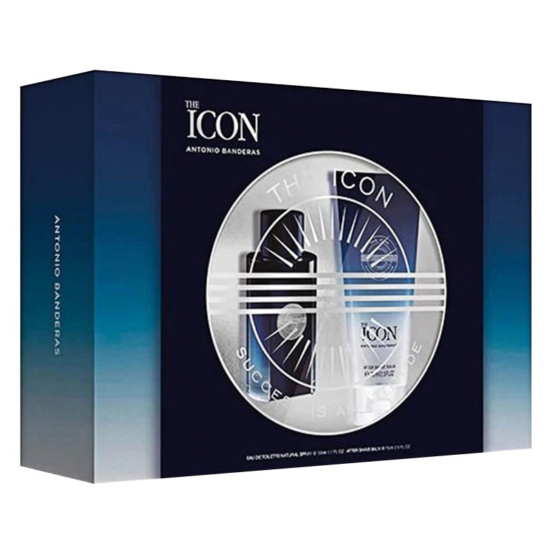 Set Antonio Banderas The Icon, Barbati: Apa de Toaleta, 50 ml + After Shave Balsam, 75 ml