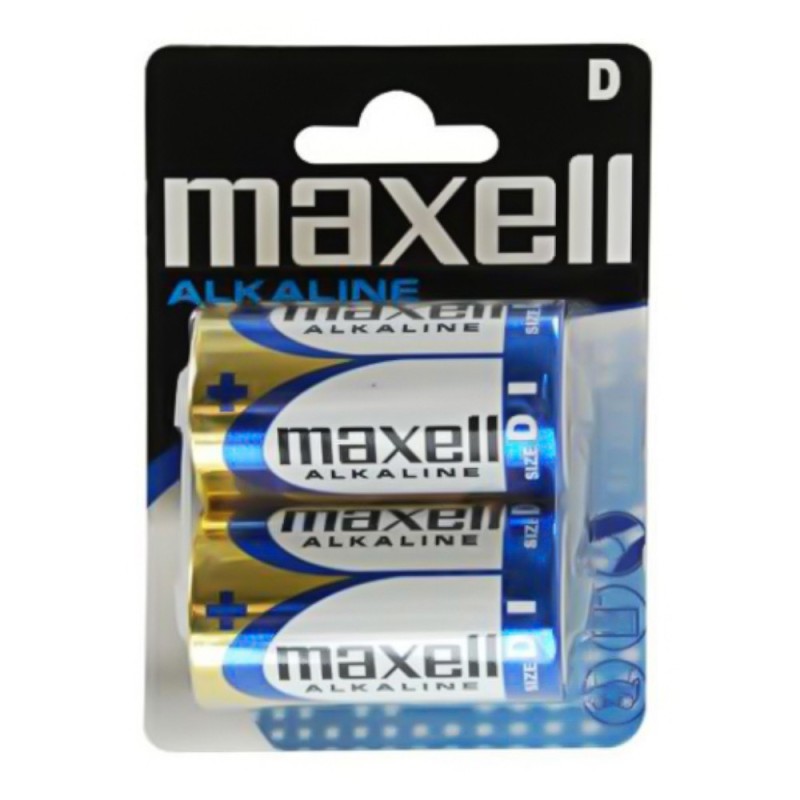 Set Baterii Alcaline LR20 D Maxell, 2 Bucati