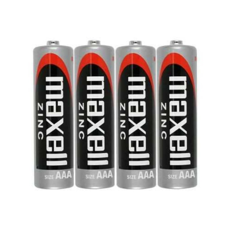 Set Baterii Zinc AAA R3, Maxell, Infoliate, 4 Bucati
