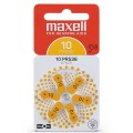 Set Baterii Zinc Air pentru Aparatul Auditiv ZA10 PR536, Maxell, 6 Bucati