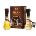 Set Bran: Palinca 45 ml, Rachiu 45 ml, 2 Toiuri