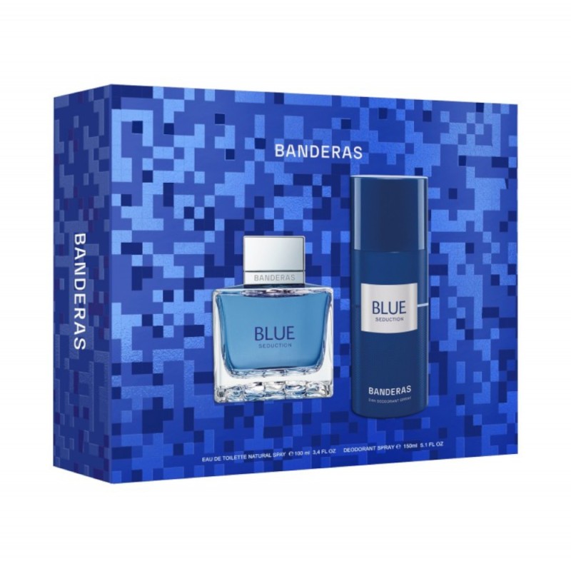 Set Cadou Antonio Banderas Blue Seduction, Barbati, Apa de Toaleta 50 ml si After Shave Balsam 75 ml